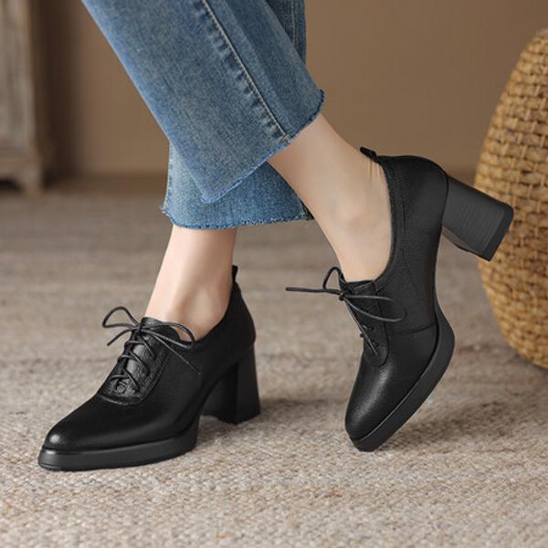 Handcrafted Luxury Leather Women’s Shoes(Easn20181870)