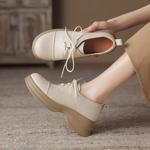 Handcrafted Genuine Leather Women's Shoes: Luxurious Elegance in Every Stitch(Easn20181885)