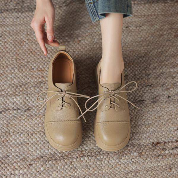 Handcrafted Genuine Leather Women's Shoes: Luxurious Elegance in Every Stitch(Easn20181885)