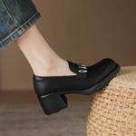 Handcrafted Luxury Leather Women's Shoes, Exquisite Craftsmanship(Easn20181889)