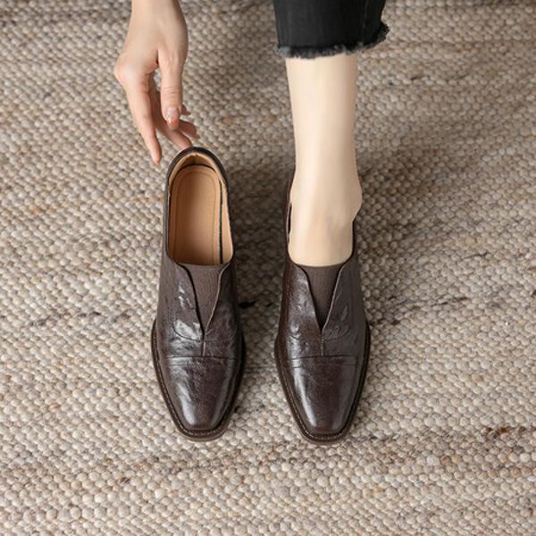 Exquisite Handcrafted Leather Women's Shoes: Luxury, Elegance, Quality(Easn20181882)