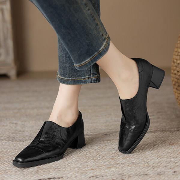 Exquisite Handcrafted Leather Women's Shoes: Luxury, Elegance, Quality(Easn20181882)