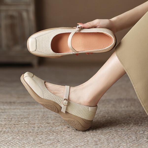 Elegantly Crafted Luxury Genuine Leather Handmade Women's Shoes(Easn20181910)