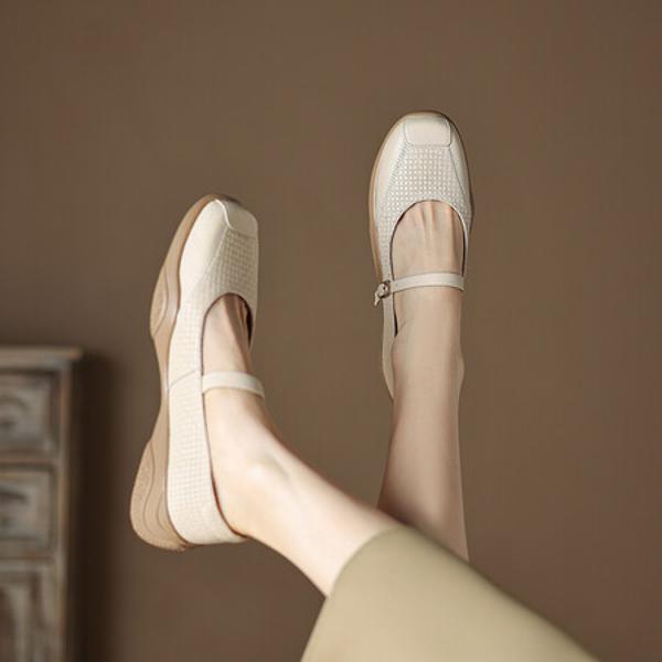 Elegantly Crafted Luxury Genuine Leather Handmade Women's Shoes(Easn20181910)