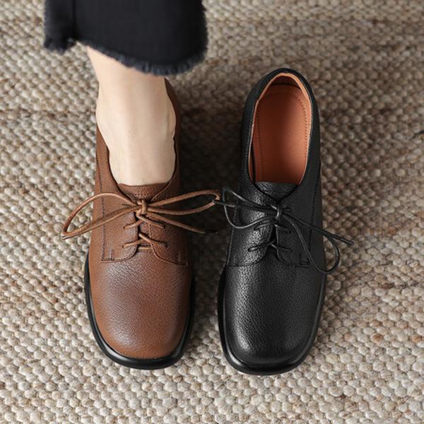 Elevate Elegance: Handcrafted Genuine Leather Women's Shoes(Easn20181909)