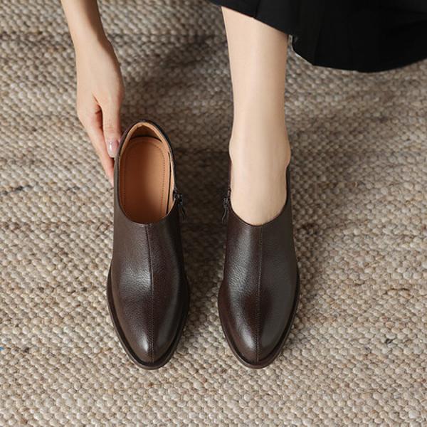 Handcrafted Luxury Leather Women's Shoes(Easn20181902)