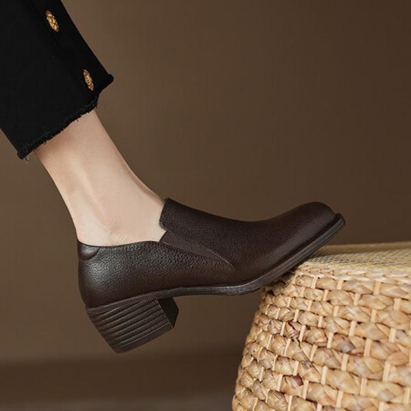 Luxury Genuine Leather Handmade Women's Shoes(Easn20181899)