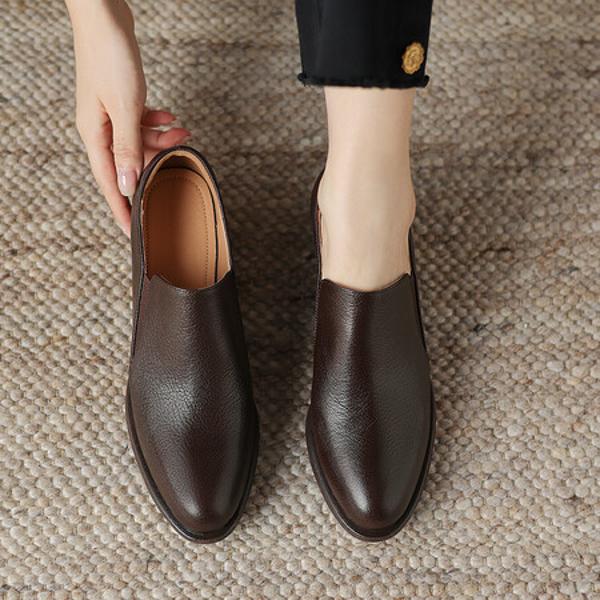 Luxury Genuine Leather Handmade Women's Shoes(Easn20181899)