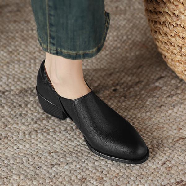 Luxury Genuine Leather Handmade Women's Shoes(Easn20181899)