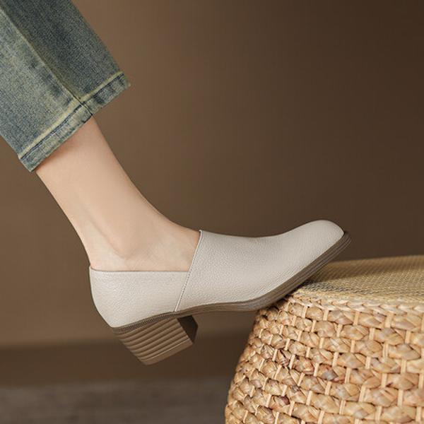 Handcrafted Luxury Leather Women's Shoes: Elegance in Every Stitch(Easn20181905)