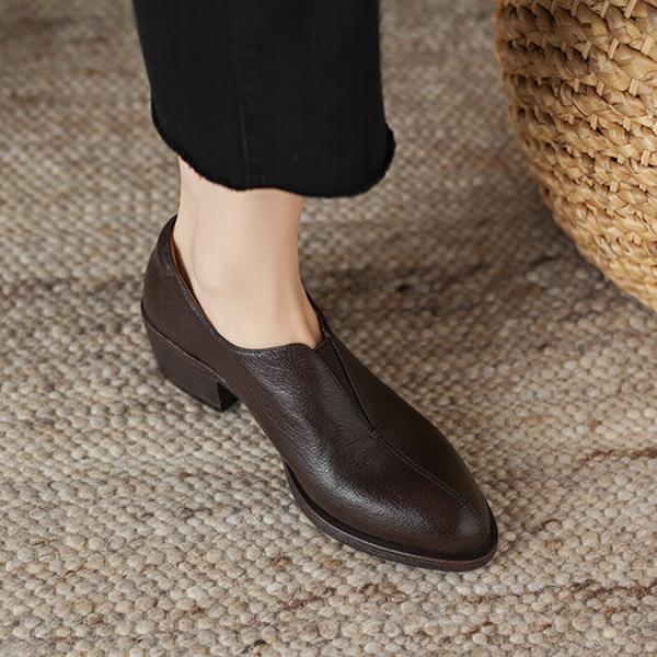 Exquisite Handcrafted Leather Women's Shoes: Elevate Elegance and Luxury(Easn20181900)