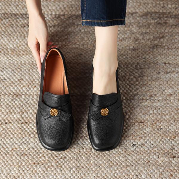 Handcrafted Luxury Leather Women's Shoes: Exquisite Artistry & Elegance(Easn20181916)