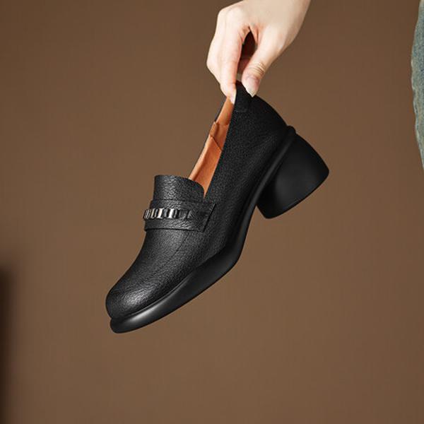 Exquisite Handcrafted Leather Women’s Shoes: Luxury & Elegance(Easn20181917)