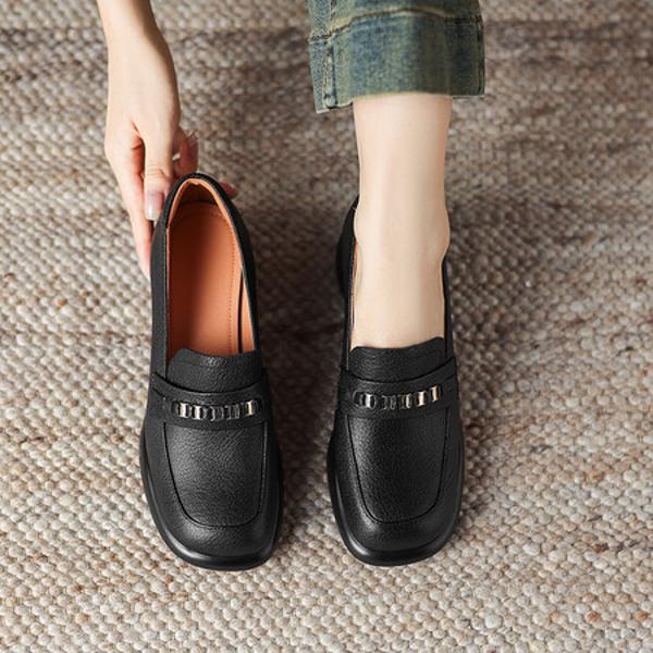 Exquisite Handcrafted Leather Women’s Shoes: Luxury & Elegance(Easn20181917)