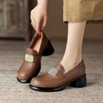 Exquisite Handcrafted Leather Women's Shoes: Elegance Redefined(Easn20181913)