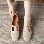 Crafted Luxury: Elegant Handmade Leather Women's Shoes(Easn20181915)