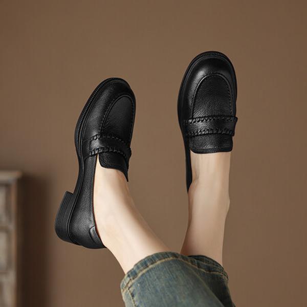 Exquisite Handcrafted Leather Women's Shoes: Timeless Elegance(Easn20181920)