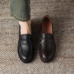 Exquisite Handcrafted Leather Women's Shoes: Timeless Elegance(Easn20181920)