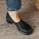 Elegant Luxury Handmade Genuine Leather Women's Footwear(Easn20181923)