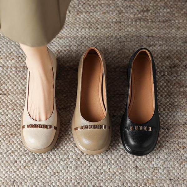 Luxury Handmade Leather Women’s Shoes: Elegance Redefined(Easn20181921)