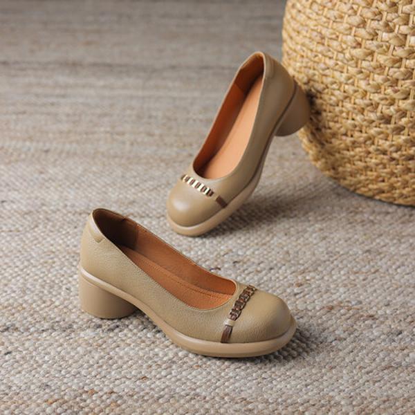 Luxury Handmade Leather Women’s Shoes: Elegance Redefined(Easn20181921)