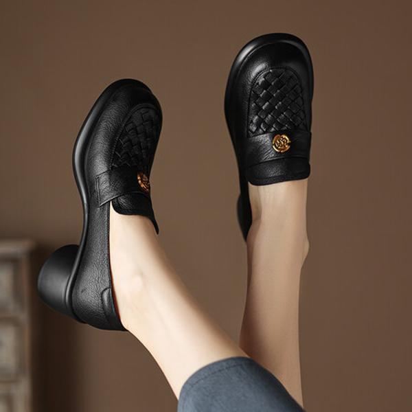 Luxury Handmade Leather Women's Shoes: Craftsmanship Meets Elegance(Easn20181925)