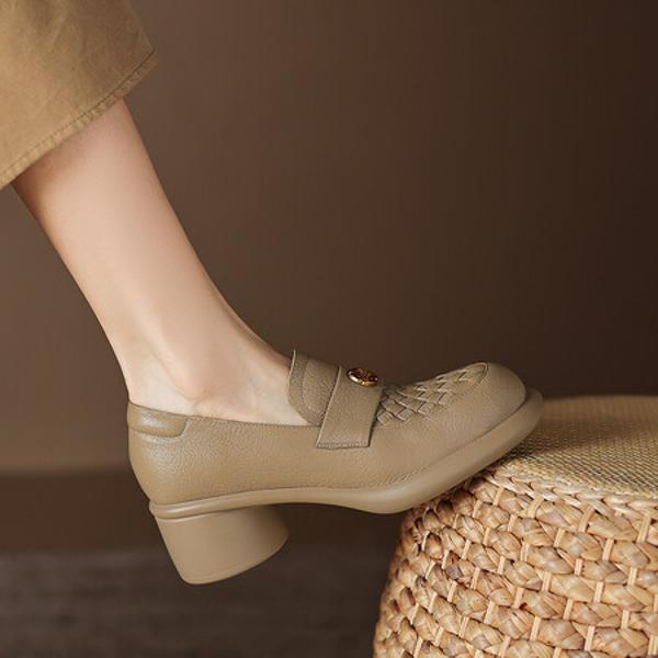 Luxury Handmade Leather Women's Shoes: Craftsmanship Meets Elegance(Easn20181925)