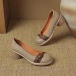 Elegant Handcrafted Luxury Leather Women's Shoes - Artisanal Quality and Craftsmanship(Easn20181926)