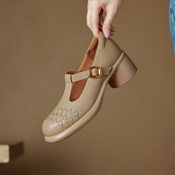 Luxurious Handmade Leather Women's Shoes: Elegance & Craftsmanship(Easn20181929)