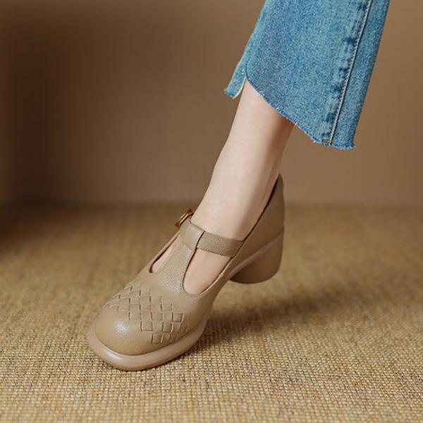 Luxurious Handmade Leather Women's Shoes: Elegance & Craftsmanship(Easn20181929)