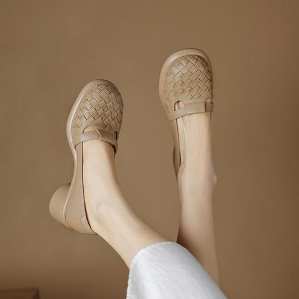 Sophisticated Handcrafted Genuine Leather Women’s Shoes - Luxury Redefined(Easn20181930)