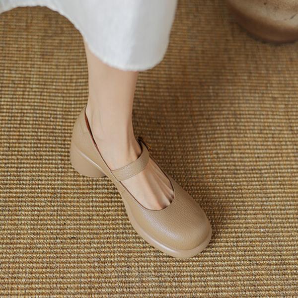 Elegant Handcrafted Leather Women's Shoes - Luxury Quality(Easn20181927)