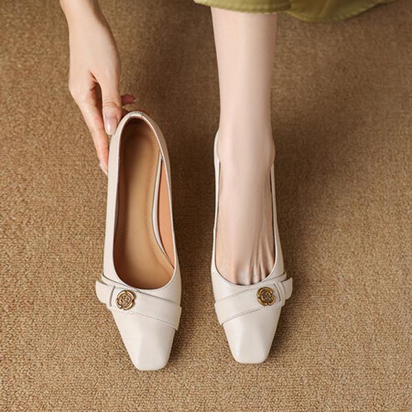 Handcrafted Genuine Leather Women's Shoes: Luxe Elegance and Superior Craftsmanship(Easn20181953)