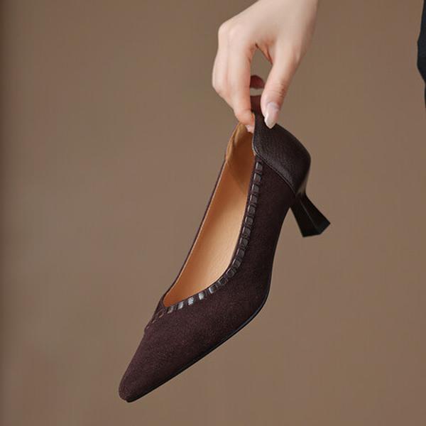 Exquisite Handcrafted Leather Women's Shoes: Luxury Meets Elegance(Easn20181966)