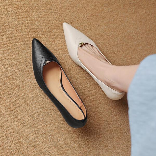 Elegant Handcrafted Genuine Leather Women's Shoes - Luxurious Quality(Easn20181963)