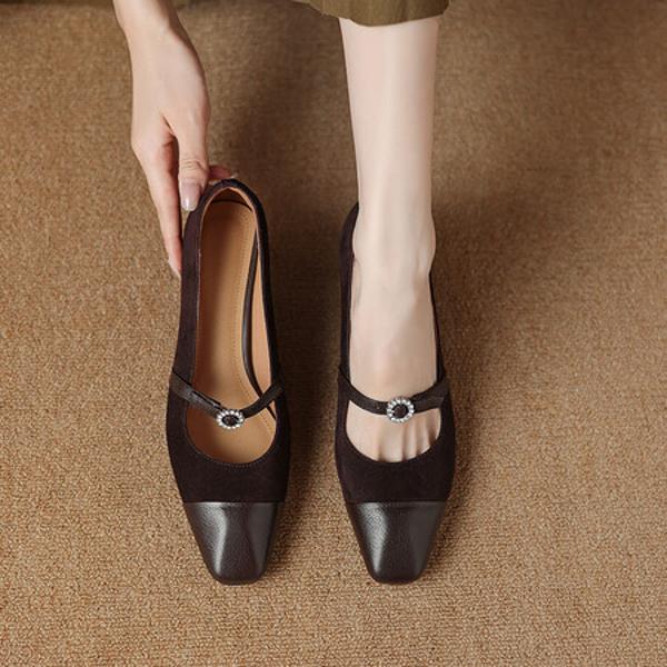 Handcrafted Genuine Leather Women's Shoes: Luxurious Elegance Redefined(Easn20181962)