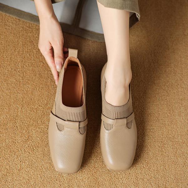 Elegant Handmade Genuine Leather Women's Shoes(Easn20182059)