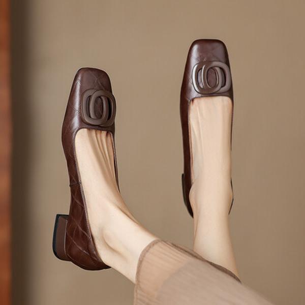 Handcrafted Luxury Genuine Leather Women's Shoes(Easn20182070)