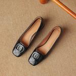 Handcrafted Luxury Genuine Leather Women's Shoes(Easn20182070)