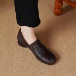 Exquisite Handcrafted Leather Women’s Shoes: Luxury Elegance(Easn20182079)