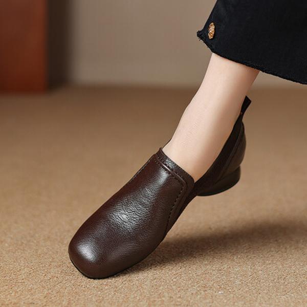 Exquisite Handmade Leather Women's Shoes: Luxury Craftsmanship and Elegance(Easn20182077)