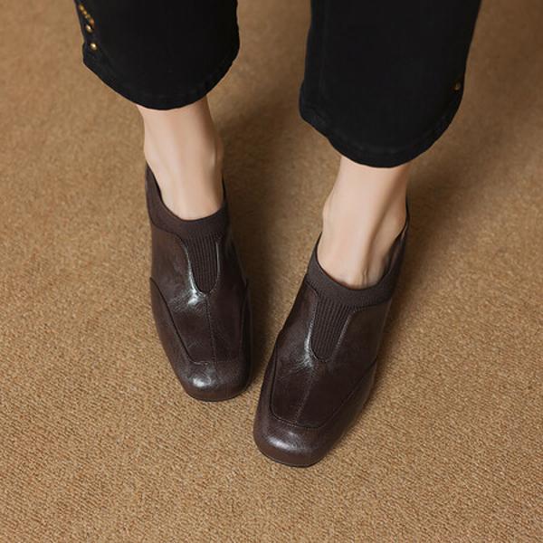 Exquisite Handmade Leather Women's Shoes: Luxurious Craftsmanship & Elegance(Easn20182121)