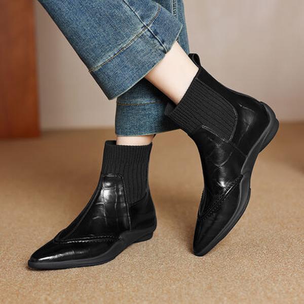 Elegant Handcrafted Leather Women's Shoes: Luxurious Quality and Craftsmanship(Easn20182253)