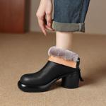 Handcrafted Leather Women's Shoes: Timeless Elegance(Easn20182101)