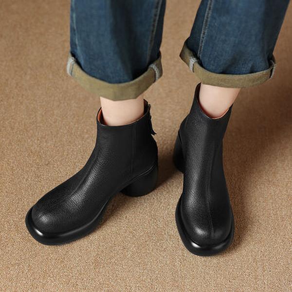 Handcrafted Leather Women's Shoes: Timeless Elegance(Easn20182101)