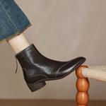 Elegant Handmade Genuine Leather Women's Shoes - Luxury Craftsmanship(Easn20182265)