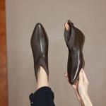 Exquisite Handmade Leather Women's Shoes: Luxury Craftsmanship(Easn20182268)