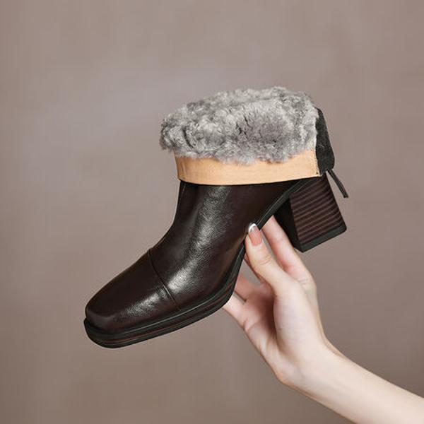 Handcrafted Genuine Leather Women's Shoes: Luxury, Elegance, and Artistry.(Easn20182270)