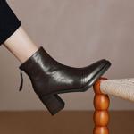 Handcrafted Genuine Leather Women's Shoes: Luxury, Elegance, and Artistry.(Easn20182270)