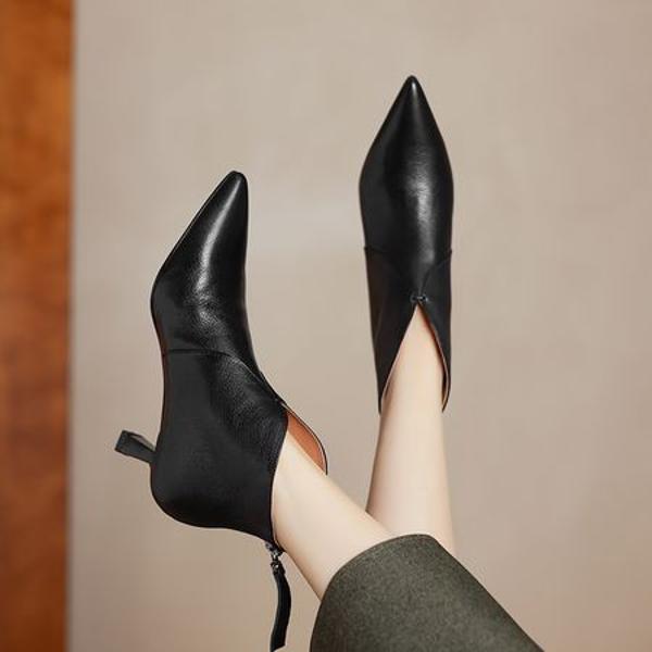 Handcrafted Luxury Leather Women's Shoes: Elegance in Every Stitch(Easn20182279)